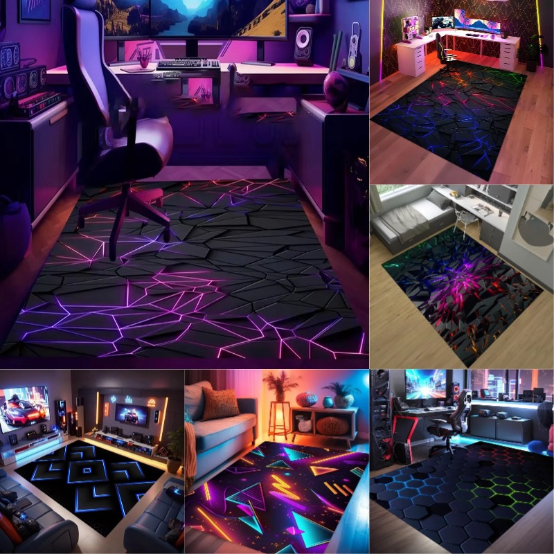 Outdoor Sport Area - Stone Play Mat, E-Sport Teppich, Gamer-Matte,