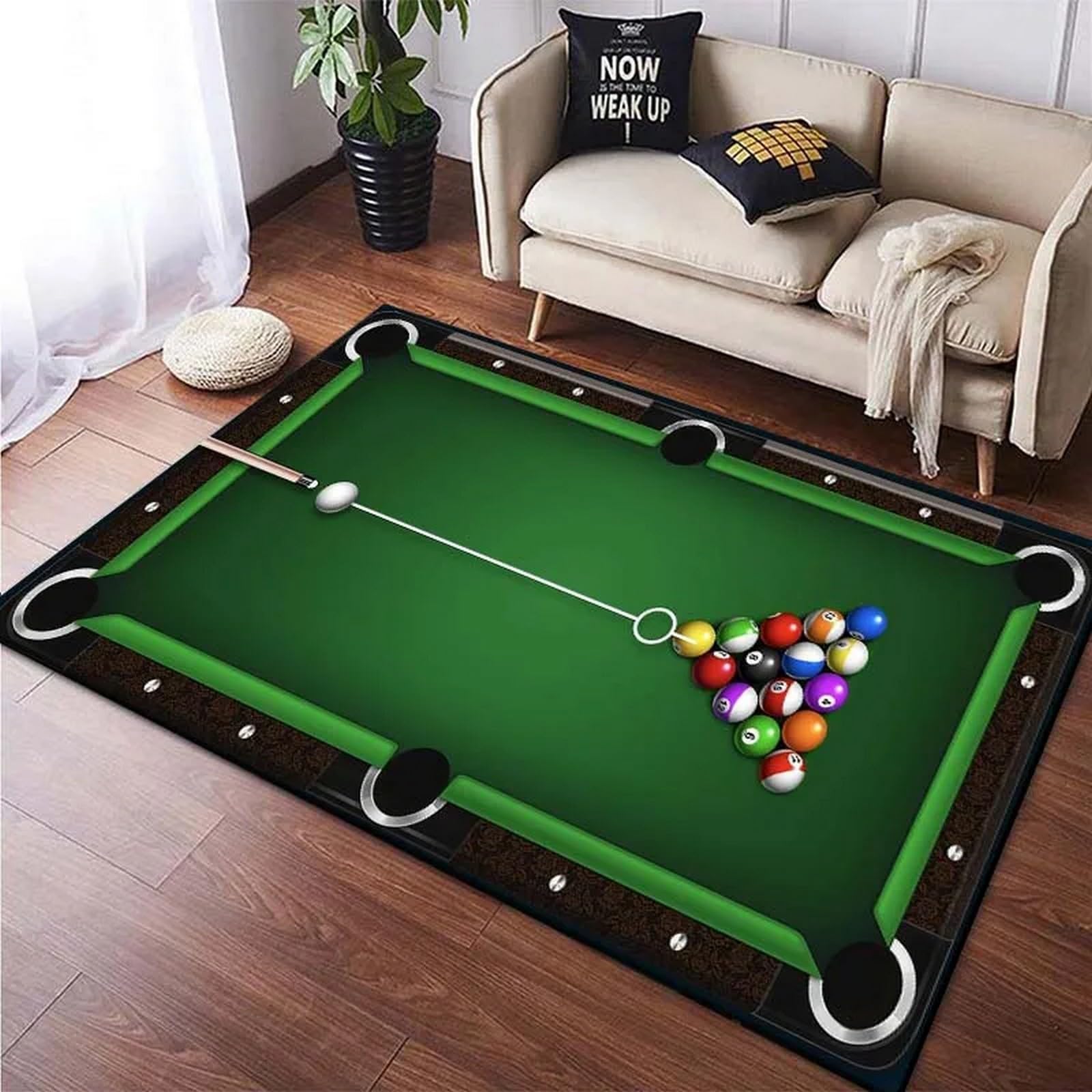 Outdoor Sport Area - Billard-Teppich, Billard-Club-Sportmatte, Rutschfester Faltbarer Waschbarer Teppich