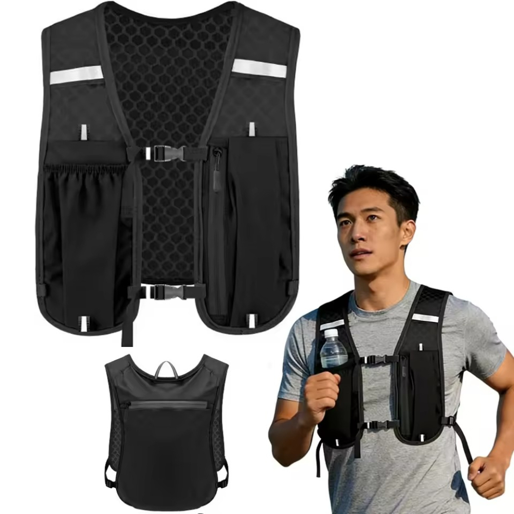 Trail Running Vest - Lauf-Hydrationsweste für Damen und Herren, Wasserabweisend,