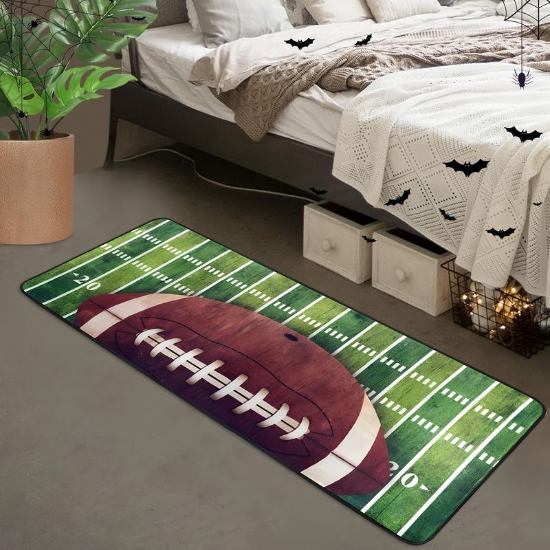 Outdoor Sport Field - VIKAMA American-Football-Feld-Teppich, rutschfester Läufer mit Sportmotiv