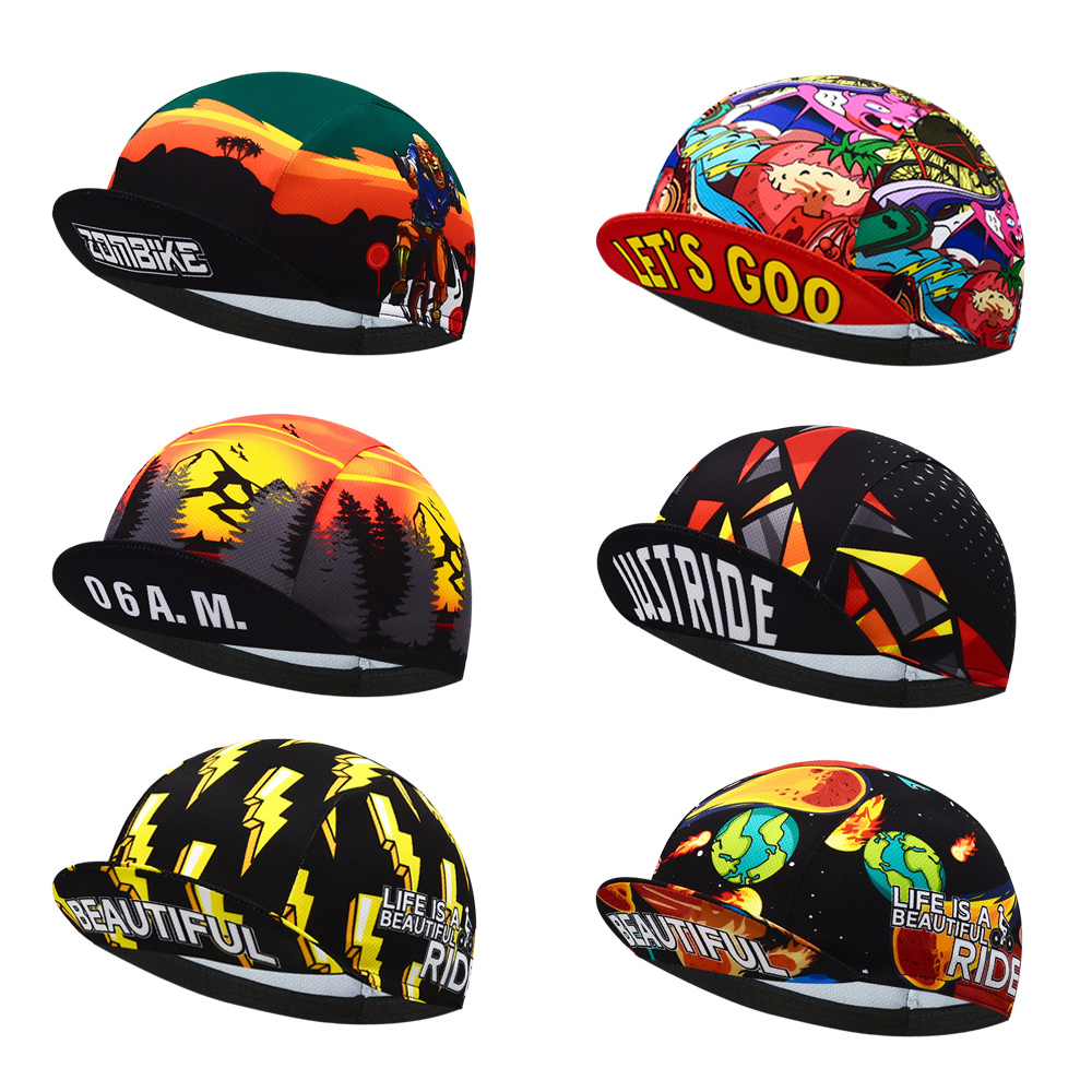 Outdoor Sport Hat Classic - Klassische Retro-Print-Fahrradmützen für Männer und Frauen,