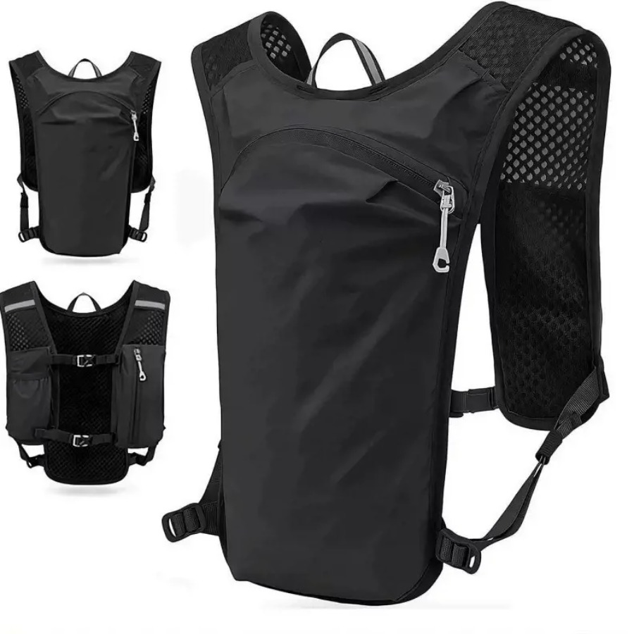 Trail Running Vest - Leichte Schnelltrocknende Outdoor-Laufweste mit Trinkflaschenfach für