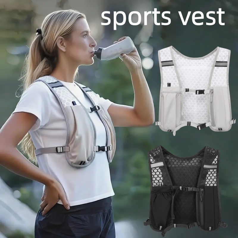 Trail Running Vest - Unisex Laufweste Wasserabweisender Atmungsaktiver Rucksack für