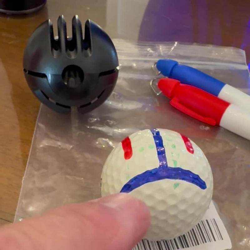 Outdoor Sport Drawing - Professioneller Golfball-Markierungsstift mit Aufhängehaken zum Zeichnen