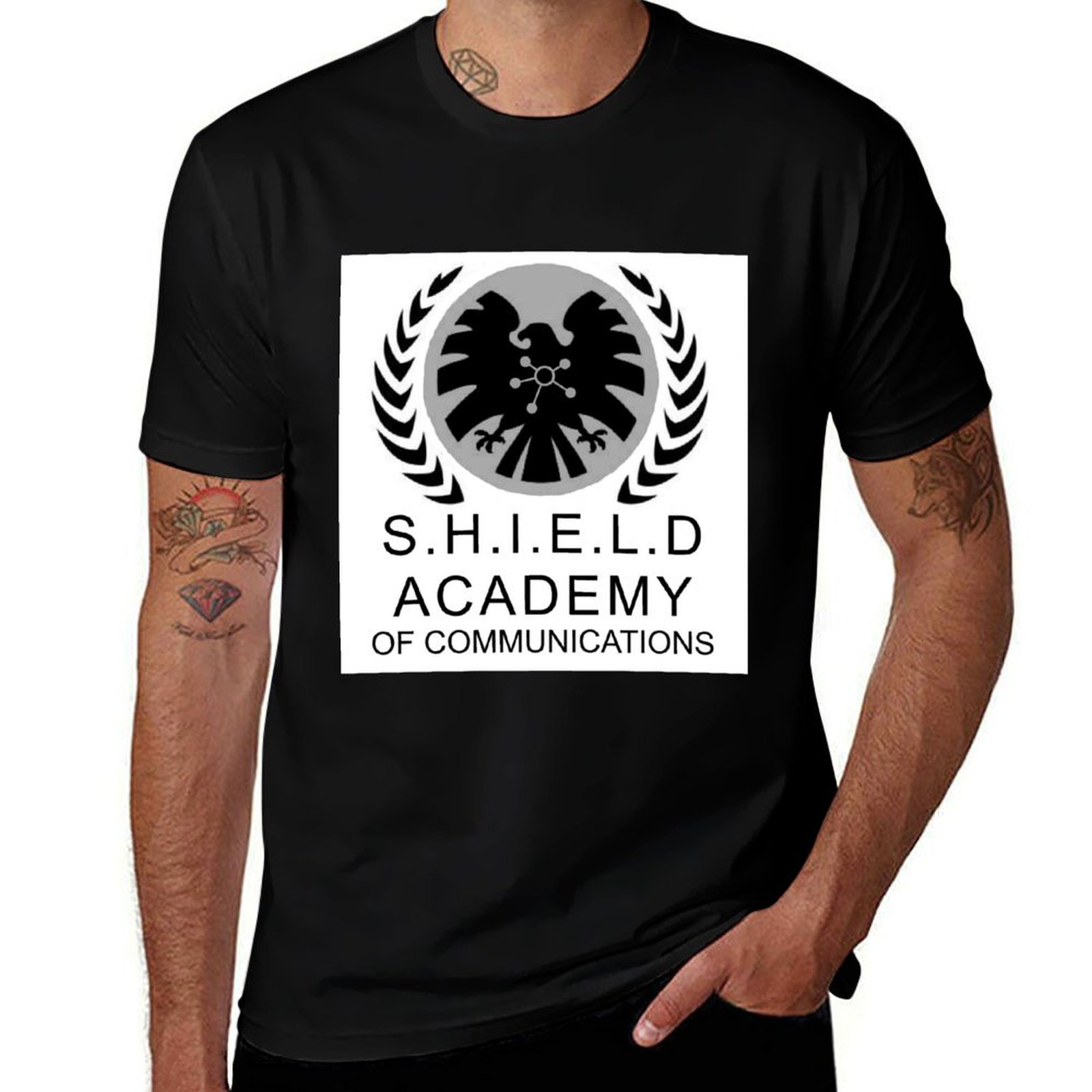 Academy Sports Outdoor - SHIELD Academy of Communications T-Shirt, leichtes