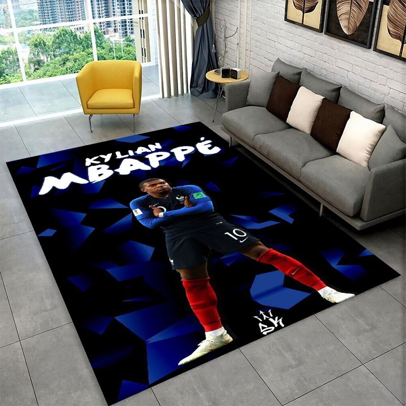 Outdoor Sport Area - Fußball M-Mbappe Sport Star rutschfester Teppich