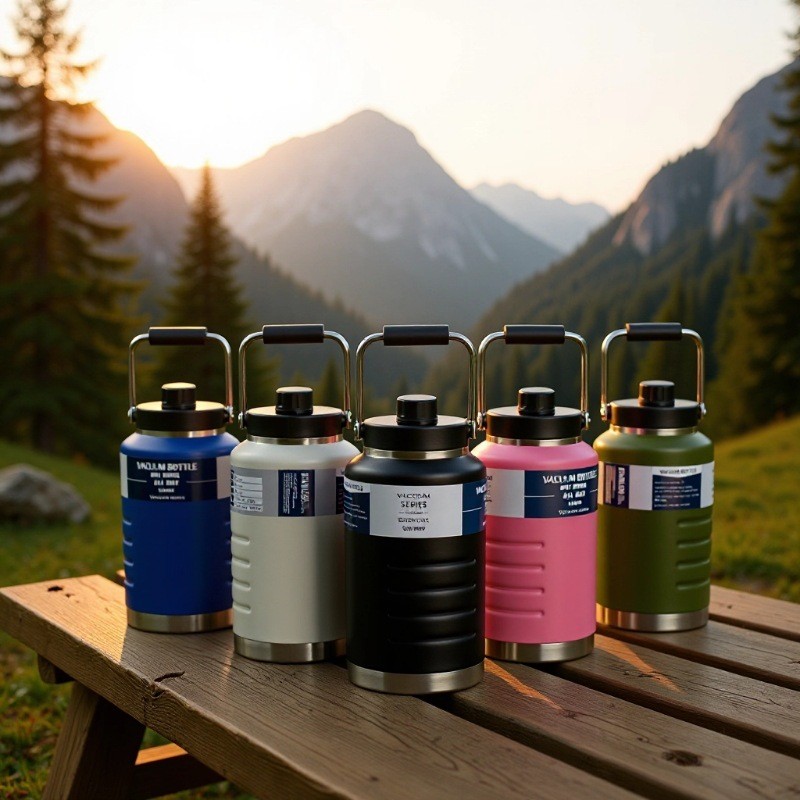 Outdoor Sports Store - 1 große 2000-ml-Sportwasserflasche, 2000-ml-Outdoor-Trinkflasche, großmündiger Eiskübel,