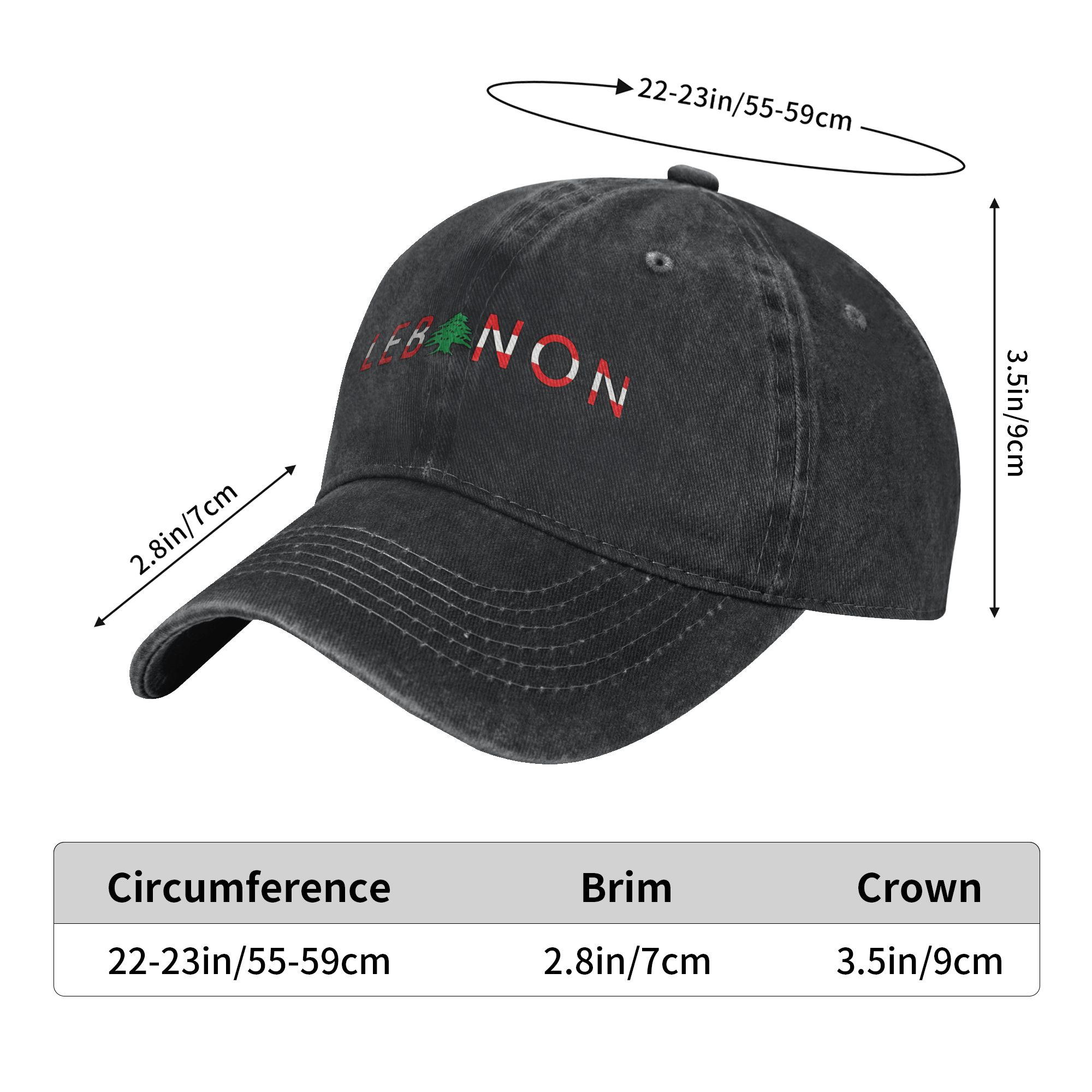 Sommer Libanon Flagge Baseball – Outdoor Sport Hat Classic Bewertung und Preis