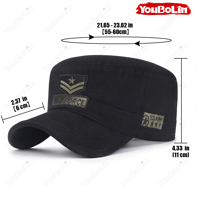 Militärmütze mit flachem Obert – Academy Sports Outdoor Bewertung und Preis